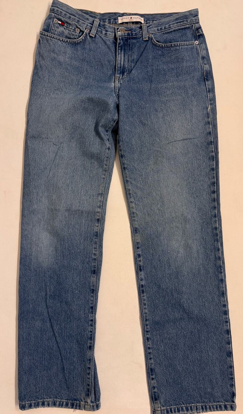 Tommy Hilfiger Boyfriend Jeans New Vintage Women's Sz 8 Baggy Light Wash